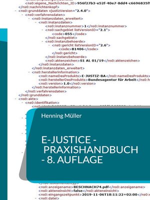 cover image of e-Justice--Praxishandbuch